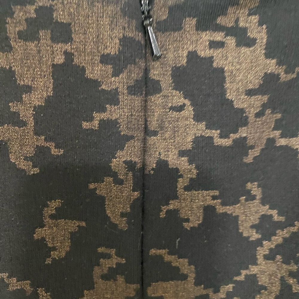 Halogen Black And Brown Pixel Patterned Skirt - image 3